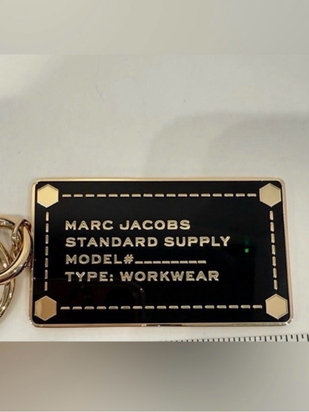 Marc Jacobs Plate Key Chain